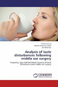Analysis of taste disturbances following middle ear surgery - Gurung, Urmila;Shrivastav, Rakesh Prasad;Bhattarai, Hari
