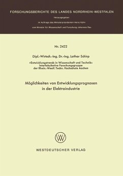 Cover Möglichkeiten von Entwicklungsprognosen in der Elektroindustrie