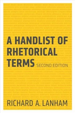A Handlist of Rhetorical Terms - Lanham, Richard A.
