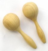 Maracas, 1 Paar aus Holz (Spielzeug)