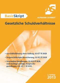Cover BasisSkript Gesetzliche Schuldverhältnisse