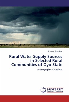 Rural Water Supply Sources in Selected Rural Communities of Oyo State - Adediran, Adesola