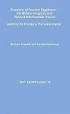 Dossiers of Ancient Egyptians: The Middle Kingdom and Second Intermediate Period: Addition to Franke's 'Personendaten'