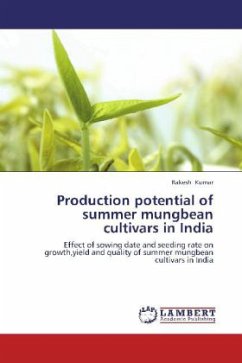 Production potential of summer mungbean cultivars in India - Kumar, Rakesh
