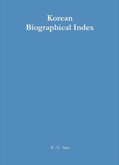Cover Korean Biographical Index (eBook, PDF)