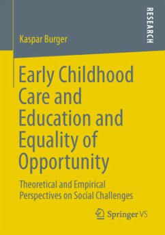 Early Childhood Care and Education and Equality of Opportunity - Burger, Kaspar
