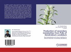 Production of secondary metabolites from PLBs of Dendrobium candidum