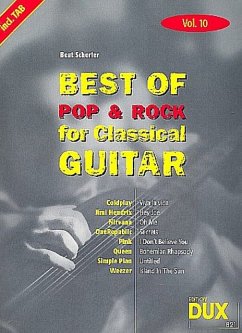 Cover Best of Pop und Rock vol.10: for classical guitar