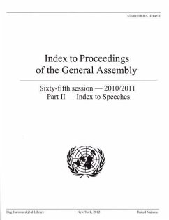 Index to Proceedings of the General Assembly 2010-2011: Part II Index to Speeches