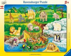 Ravensburger 06052 - Zoobesuch Rahmenpuzzle, 14 Teile