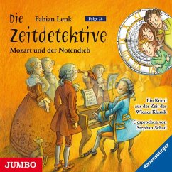 Mozart und der Notendieb / Die Zeitdetektive Bd.28, Audio-CD - Lenk, Fabian
