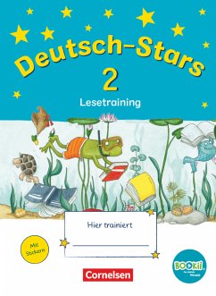 Deutsch-Stars - BOOKii-Ausgabe - 2. Schuljahr. Lesetraining. Übungsheft mit Lösungen - von Kuester, Ursula;Webersberger, Annette;Scholtes, Cornelia