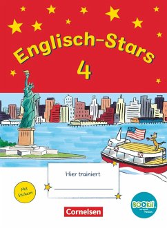 Englisch-Stars - BOOKii-Ausgabe - 4. Schuljahr. Übungsheft mit Lösungen - Schmidt, Katrin;Schöpe, Britta;Reindl, Irene