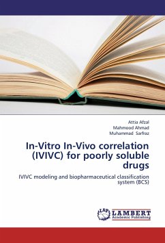 In-Vitro In-Vivo correlation (IVIVC) for poorly soluble drugs