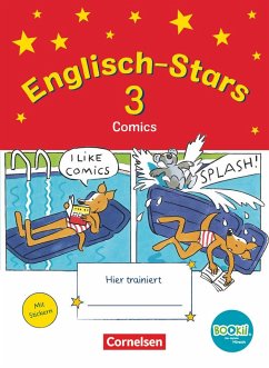 Englisch-Stars - BOOKii-Ausgabe - 3. Schuljahr. Comics. Übungsheft mit Lösungen - Gleich, Barbara;Schmidt, Katrin;Schöpe, Britta