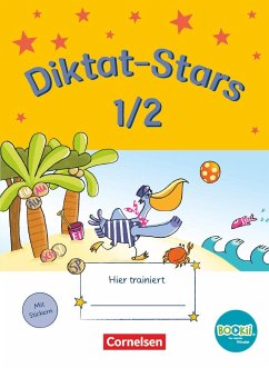 Diktat-Stars - BOOKii-Ausgabe - 1./2. Schuljahr. Übungsheft mit Lösungen - Schmidt-Büttner, Johanna;Winkelmeyr, Kornelia;Auer, Maria