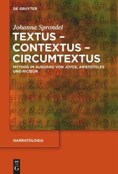 Textus - Contextus - Circumtextus - Sprondel, Johanna T.