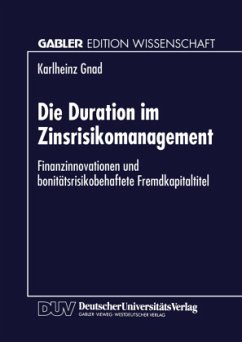 Die Duration im Zinsrisikomanagement - Gnad, Karlheinz