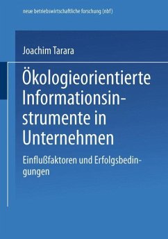 Ökologieorientierte Informationsinstrumente in Unternehmen - Tarara, Joachim