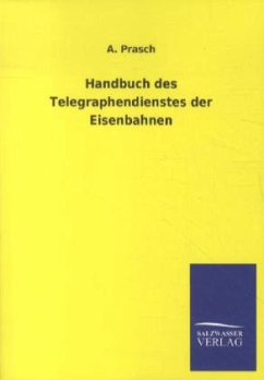 Cover Handbuch des Telegraphendienstes der Eisenbahnen