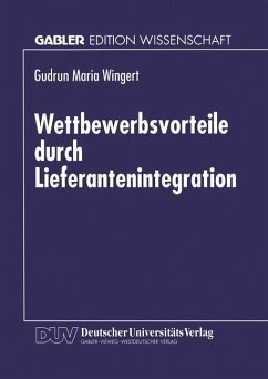 Wettbewerbsvorteile durch Lieferantenintegration - Wingert, Gudrun M.