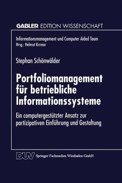 Portfoliomanagement für betriebliche Informationssysteme - Schönwälder, Stephan