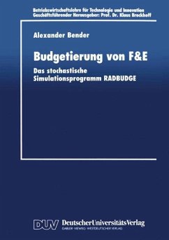 Budgetierung von F&E - Bender, Alexander