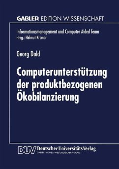 Computerunterstützung der produktbezogenen Ökobilanzierung - Dold, Georg