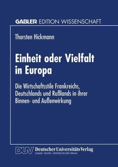 Einheit oder Vielfalt in Europa - Hickmann, Thorsten