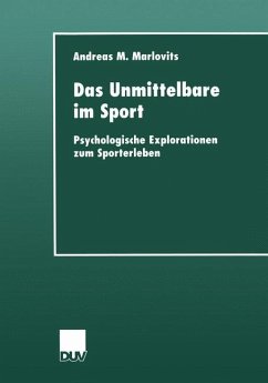 Das Unmittelbare im Sport - Marlovits, Andreas M.