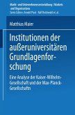 Institutionen der außeruniversitären Grundlagenforschung