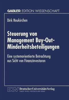 Steuerung von Management Buy-Out-Minderheitsbeteiligungen - Neukirchen, Dirk
