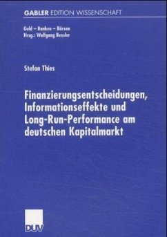 Cover Finanzierungsentscheidungen, Informationseffekte und Long-Run-Performance am deutschen Kapitalmarkt