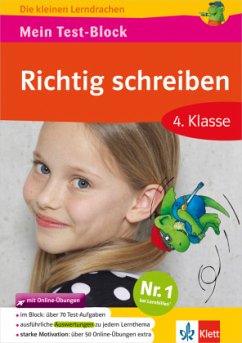 Klett Mein Test-Block: Richtig schreiben 4. Klasse, m. 1 Buch, m. 1 Beilage