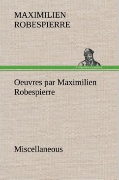 Cover Oeuvres par Maximilien Robespierre - Miscellaneous