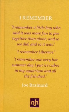 I Remember - Joe Brainard & Paul Auster