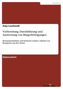 Vorbereitung, Durchführung und Auswertung von Bürgerbefragungen - Leonhardt, Anja
