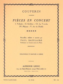 Pieces en concert pour violon- celle et quatuor a cordes partition et parties