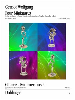 Cover 4 Miniatures für Klarinette und Gitarre Partitur und Stimmen