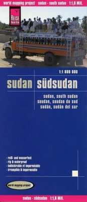 Reise Know-How Landkarte Sudan, Südsudan. Sudan, South Sudan. Saudan, Saudan du Sud. Sudán, Sudán del sur