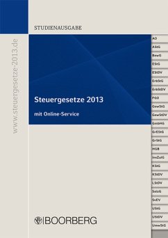 Cover Studienausgabe Steuergesetze 2013: mit allen aktuellen Änderungen einschließlich Amtshilferichtlinie...