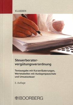 Steuerberatergebührenverordnung (StBGebV) - Klaeren, Michael