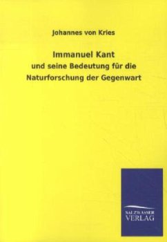 Immanuel Kant - Kries, Johannes von