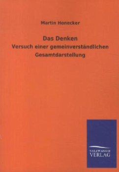 Das Denken - Honecker, Martin