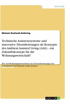 Technische Assistenzsysteme und innovative Dienstleistungen als Konzepte des Ambient Assisted Living (AAL) im demografischen Wandel. Ein Zukunftskonzept für die Wohnungswirtschaft? - Rosliwek-Hollering, Melanie