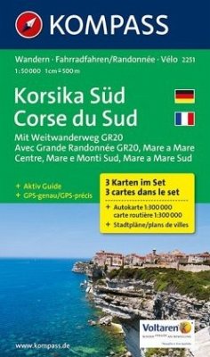 Cover Kompass Karte Korsika Süd, 3 Bl.. Corse du Sud