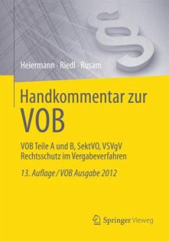 Cover Handkommentar zur VOB