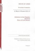 1st Report of Session 2012-13: Assistance in the Chamber, Divisions, House of Lords Business: House of Lords Paper 25 Session 2012-13