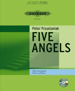 Five Angels, für Flöte und Klavier, m. Audio-CD - Przystaniak, Peter