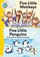 Five Little Monkeys/Five Little Penguins - Moses, Brian